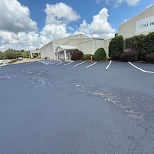 Church-Parking-Lot-Sealcoating-Line-Striping-Professional-Asphalt-Maintenance-in-Mississippi 0